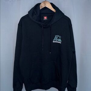 Quiksilver Black Pullover Hoodie Skater Cotton blend NWT size XL indie punk